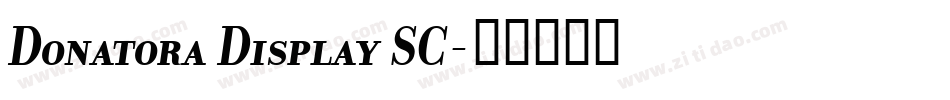 Donatora Display SC字体转换